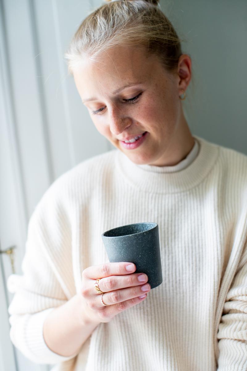 Koziol kop 190ml Connect Cup S Nature Ash Grey 4 stk.