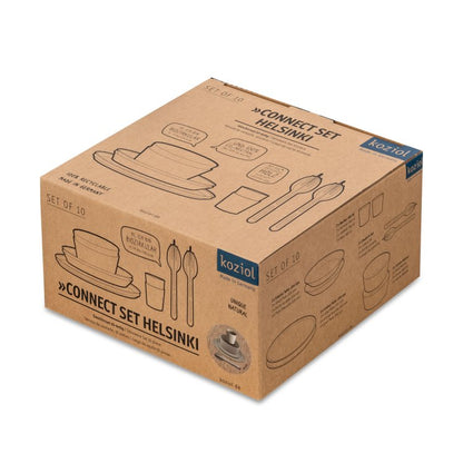 Koziol Servicesæt 10 dele, Connect Set Helsinki, Desert Sand