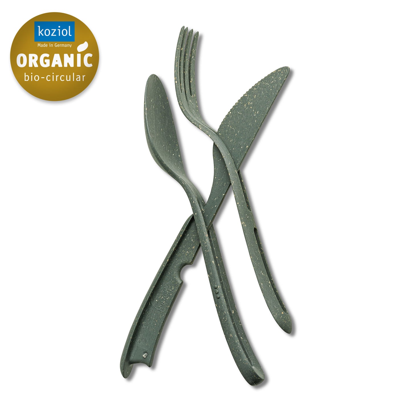 Koziol bestiksæt kniv gaffel og ske ash grey