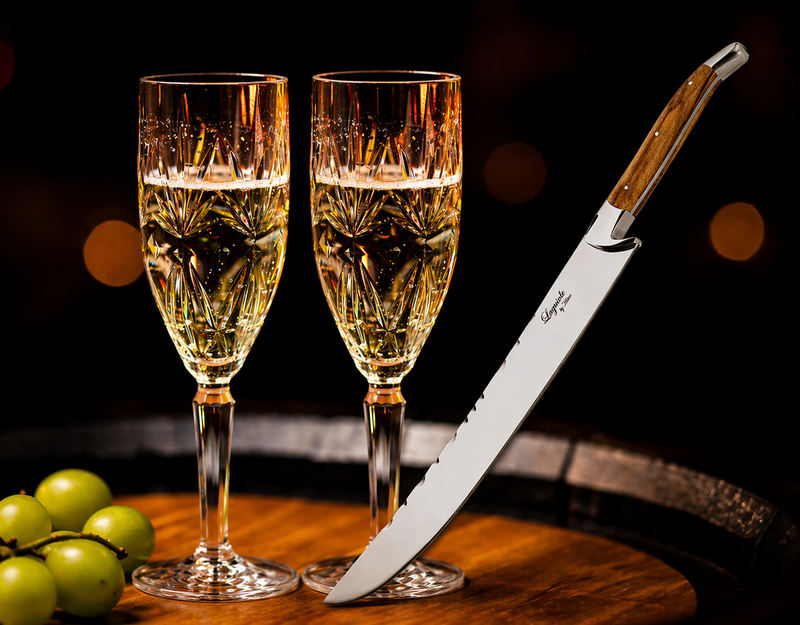 Champagnesabel + 2 stk. Premium Champagneglas