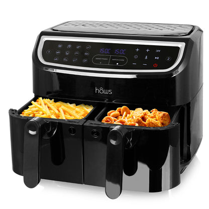Haws Air Fryer 2 x 4,5L Sejerø dobbelt + Gratis Steak Champ Olie Spray