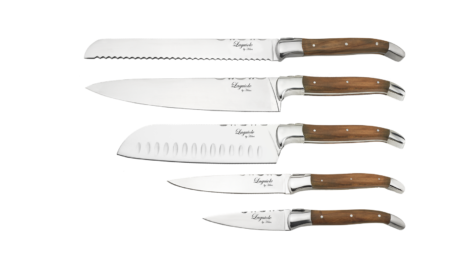 Laguiole By Hâws Chef Knivsæt - 5 Dele - Oliventræ