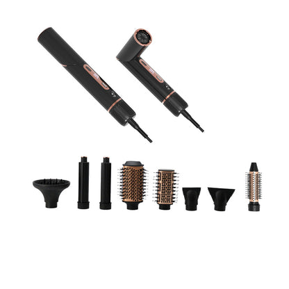 Hot Airstyle Delux 8 dele - Komplet stylingssæt til hår
