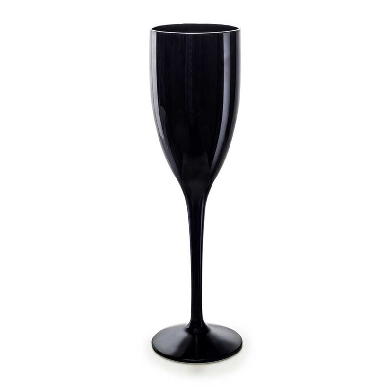 Brudsikre champagneglas sort 15 cl