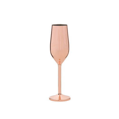 Champagneglas kobber - sæt med 2 stk.