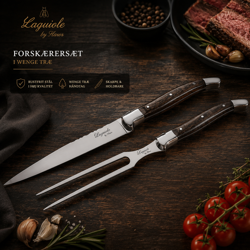 Laguiole forskærersæt med Wenge træskaft