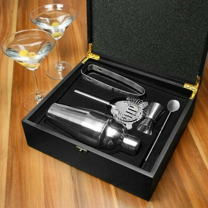 Laguiole 5 delt barsæt i trækasse