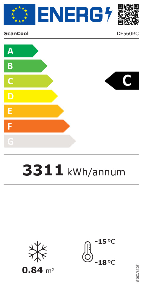 Display fryser 560 liter - DF560BC Scancool