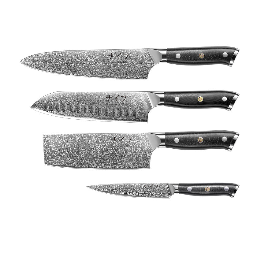 Kokkeknive Damascus stål