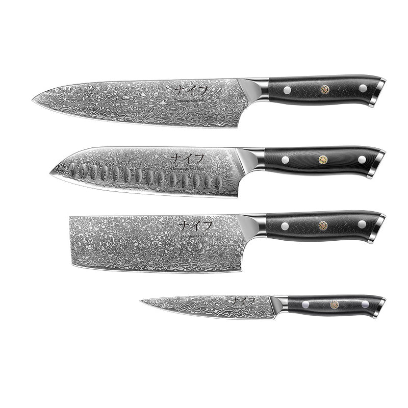 Kokkeknive Damascus stål