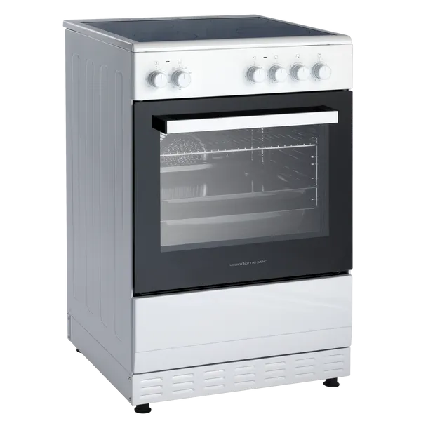 Fritstående glaskeramisk komfur - FCC800W Scandomestic