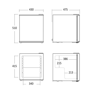 Coca Cola Køleskab 130 liter - Highcube Scandomestic