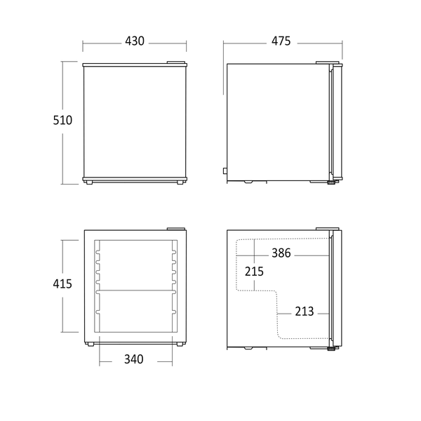 Coca Cola Køleskab 50 liter - Fiftycube Scandomestic