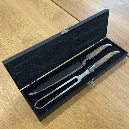 Laguiole forskærersæt i oliventræ