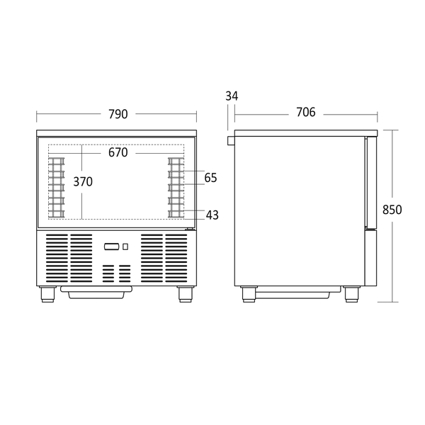 Gastro Blæstkøler- GBC05X Scancool