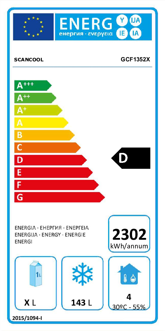 Gastro Frysebord 274 liter - GCF1352X Scancool