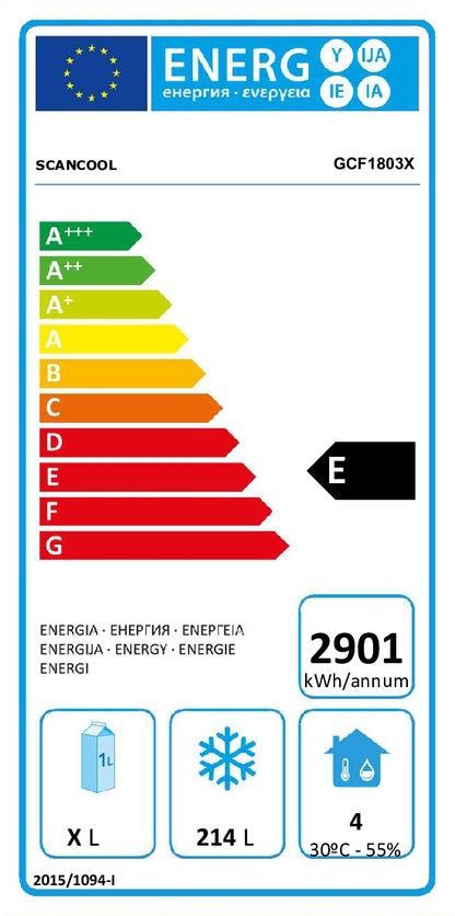 Gastro Frysebord 428 liter - GCF1803X Scancool