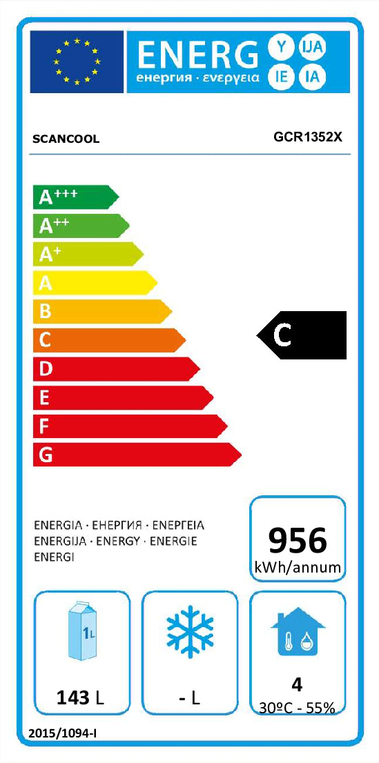 Gastro Kølebord 274 liter - GCR1352X Scancool