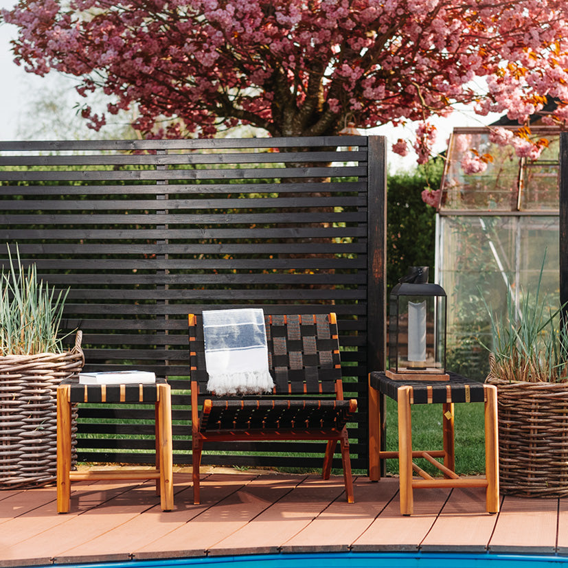 Hâws NOOKA LOUNGE STOL MED SORT SÆDE