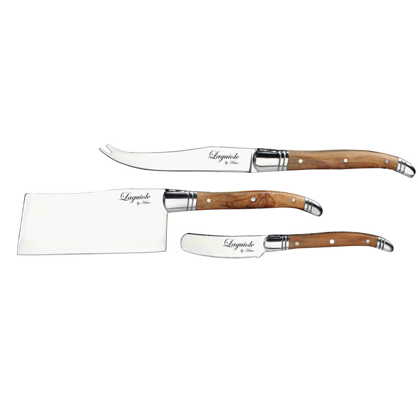 Laguiole ostesæt med 3 knive