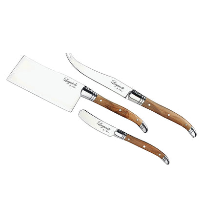 Laguiole ostesæt med 3 knive