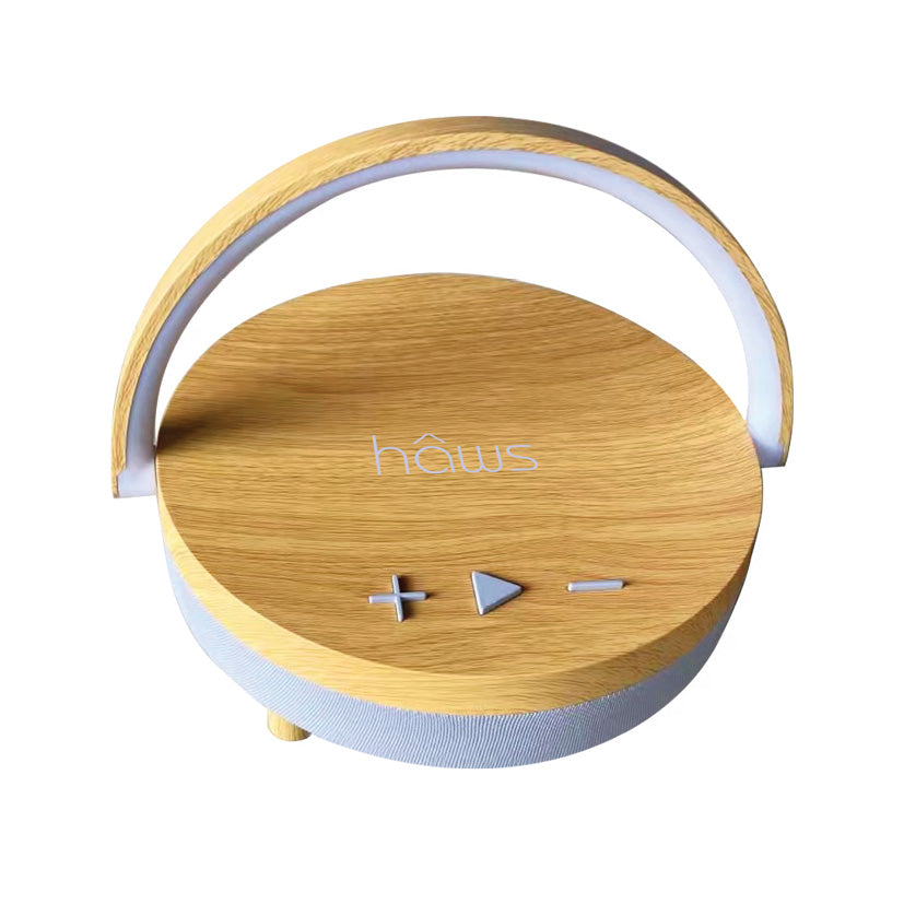 Haws QI Trådløs opladerstation med LED lampe + højtaler