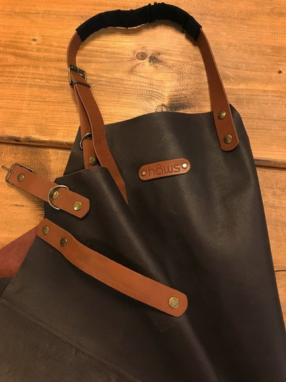 Haws læderforklæde - Brunt
