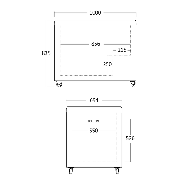 Display fryser til is 284 liter - IC310D Scancool