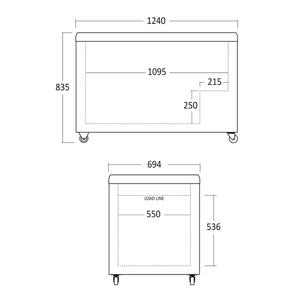 Display fryser til is 372 liter - IC410D Scancool