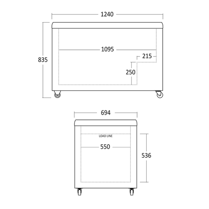 Display fryser til is 372 liter - IC410D Scancool