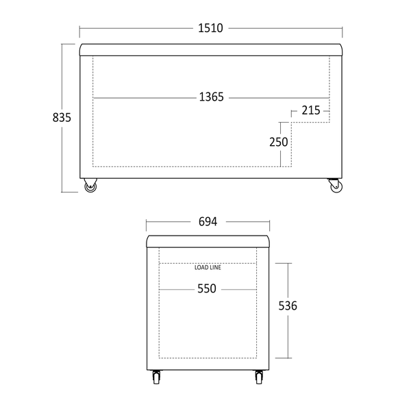 Display fryser til is 473 liter - IC510D Scancool