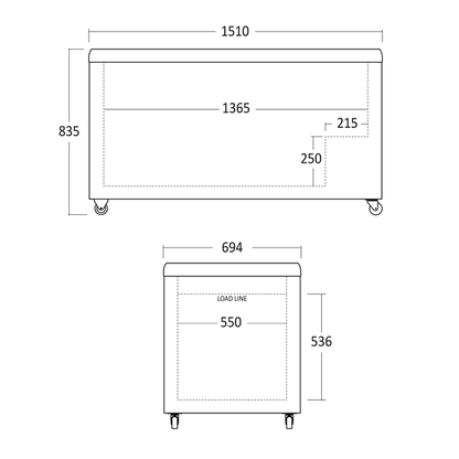 Display fryser til is 473 liter - IC510D Scancool