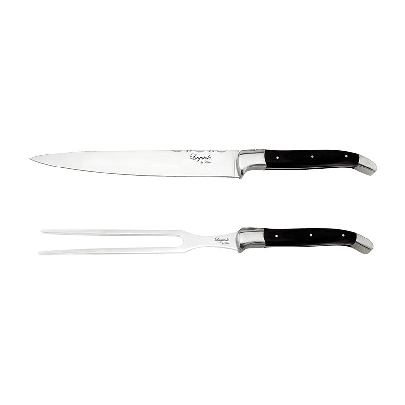 Laguiole forskærersæt med sort ibenholt skaft