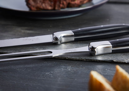 Laguiole forskærersæt med sort ibenholt skaft