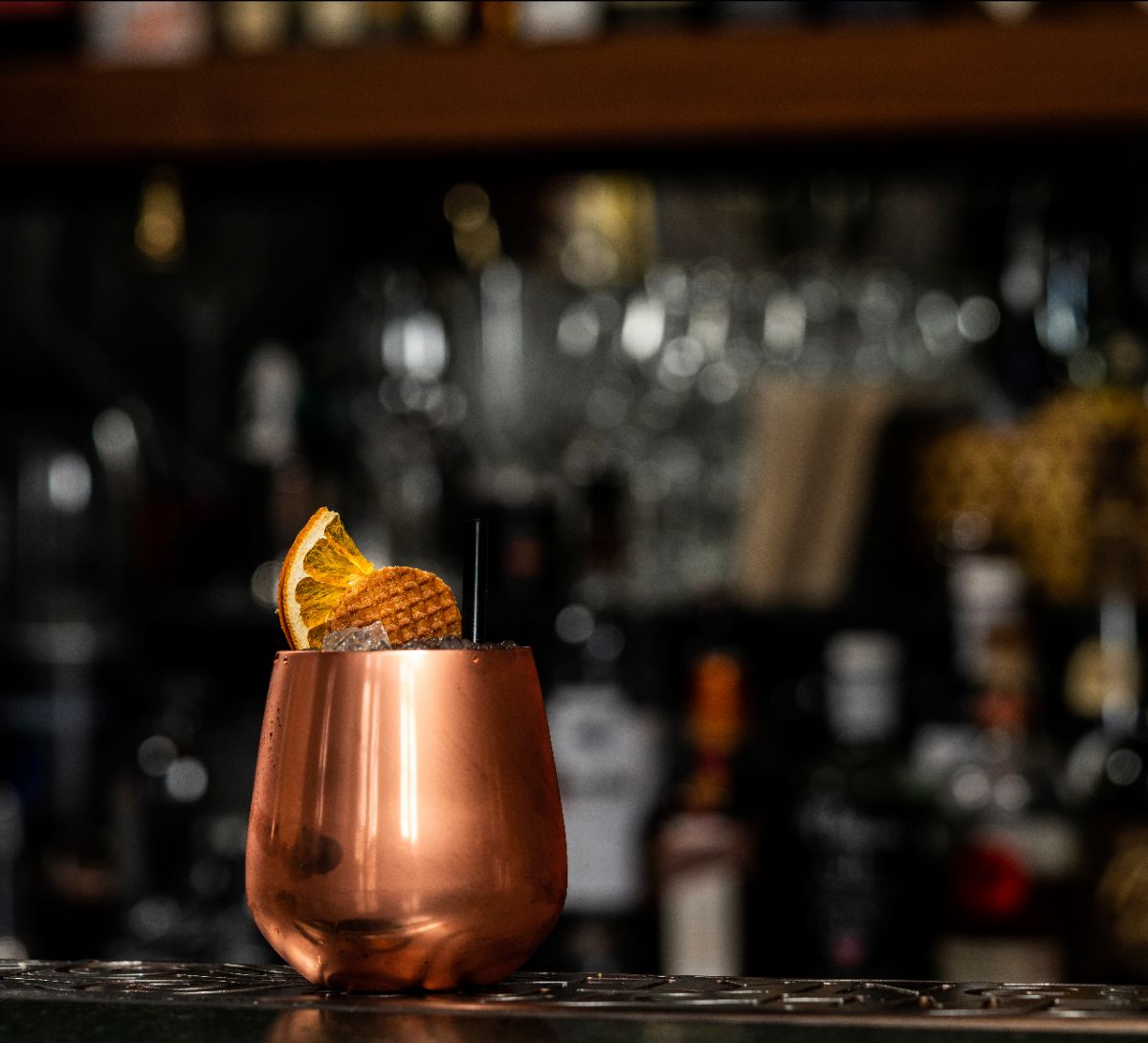 Cocktailglas kobber - sæt med 2 stk.