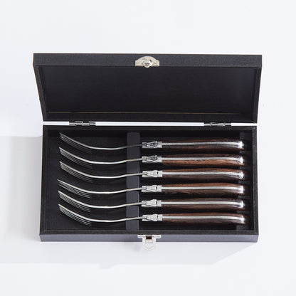 Laguiole Steakgafler - skaft af Wengé træ 6 stk.