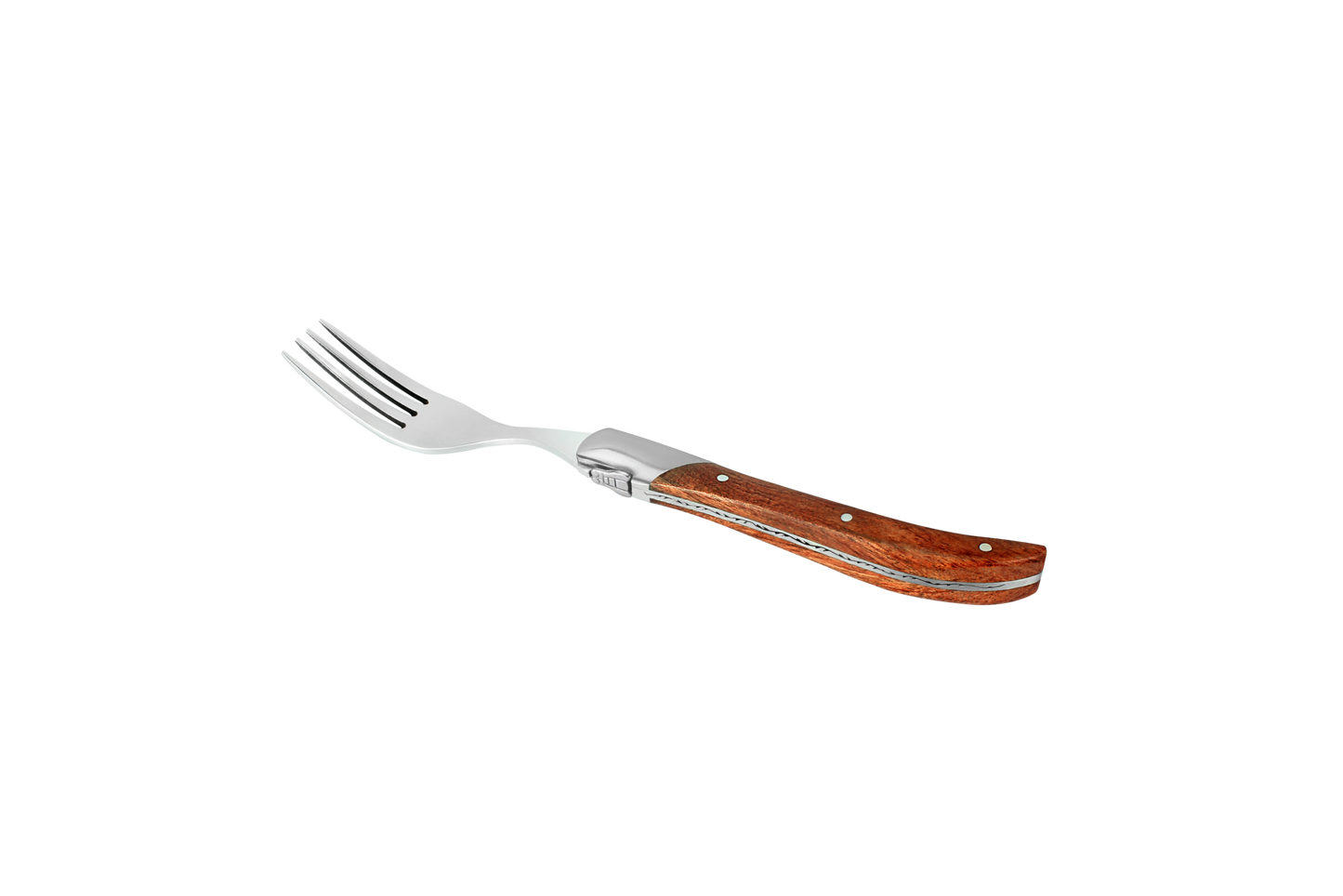 Laguiole Steakgafler - skaft af natur Rosewood 6 stk.