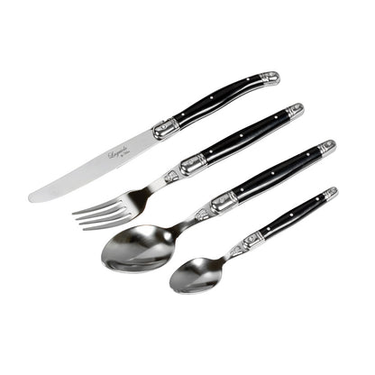 Laguiole Bestiksæt sort 24 dele