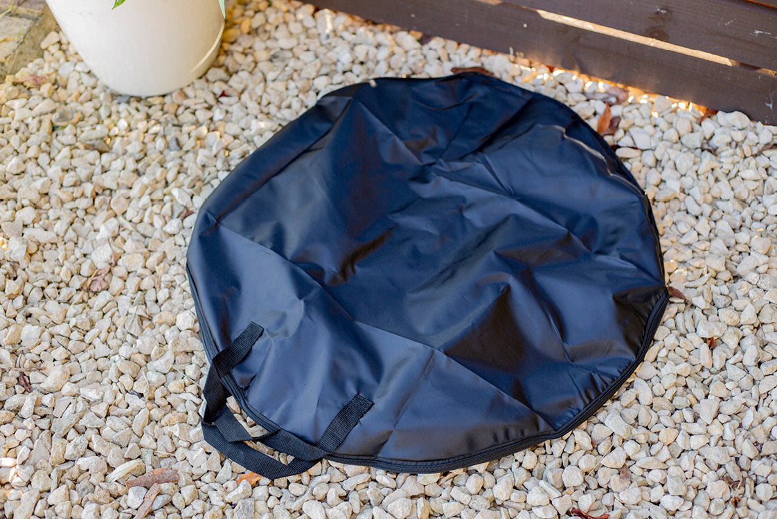 La Hacienda Tripod hængegrill i stål med bålfad og bæretaske