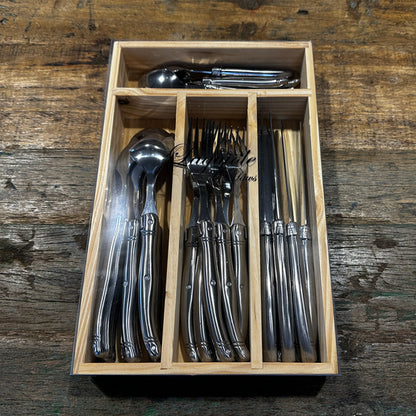 Laguiole bestik i trækasse