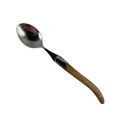 Laguiole Spiseskeer - skaft af natur oliventræ 6 stk.