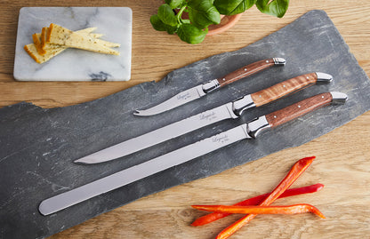 Laguiole køkkenknive 3 stk i Rosewoodtræ