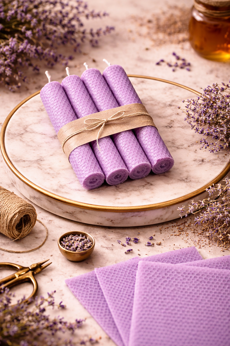 Farvede vokstavler 1 kg - Lilla