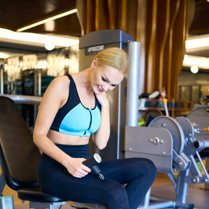 Massage gun med 4 massagehoveder - Reducer muskel og led smerter