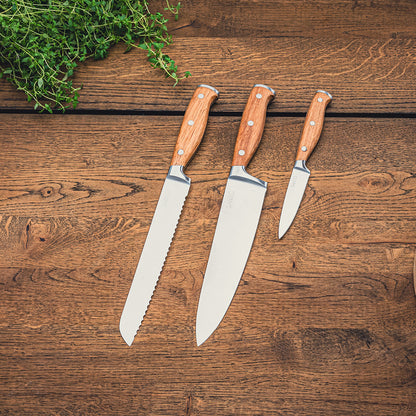 Santo Egetræ Knivsæt 3 stk.