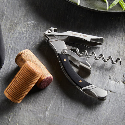 Laguiole proptrækker i sort ibenholt træ