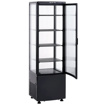 Kølemontre 270 liter sort - RTC 287 BE Scancool