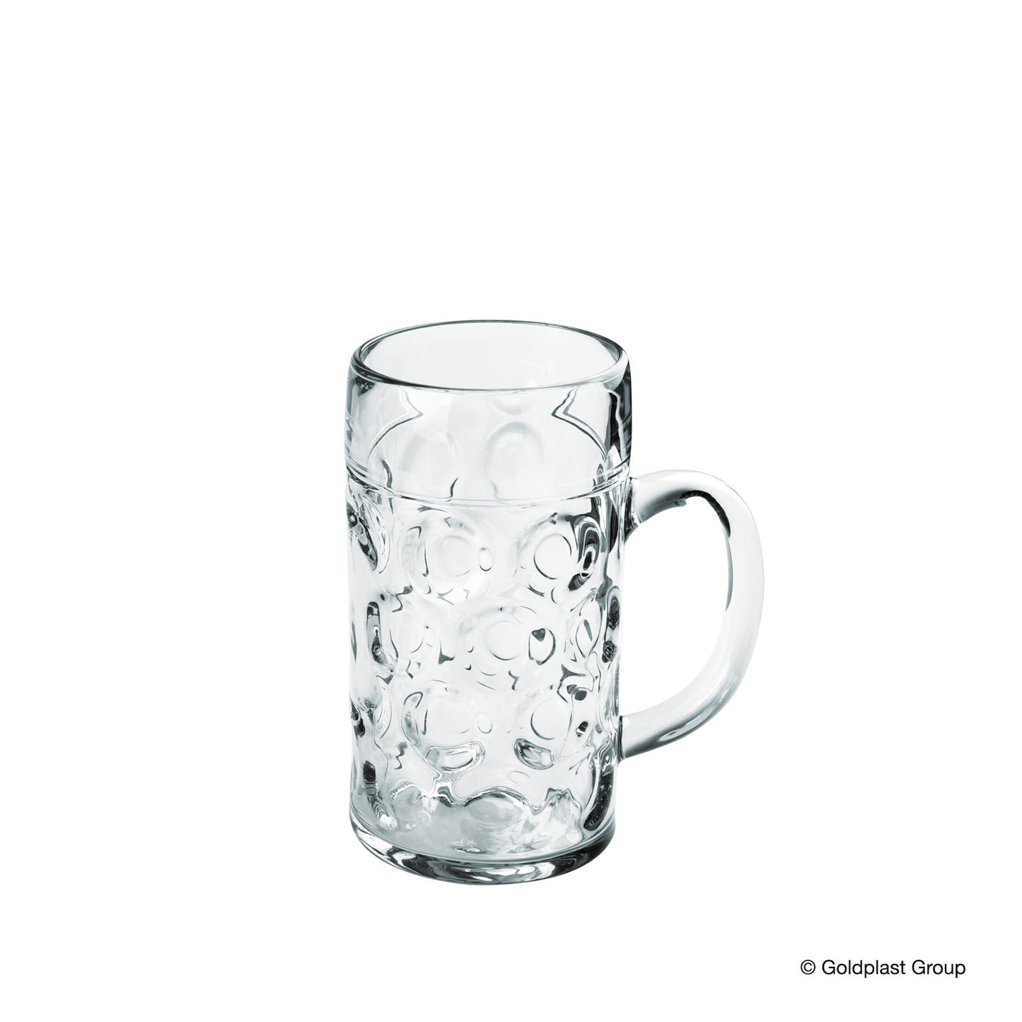 Plastik ølglas med hank 50 cl - 6 stk.