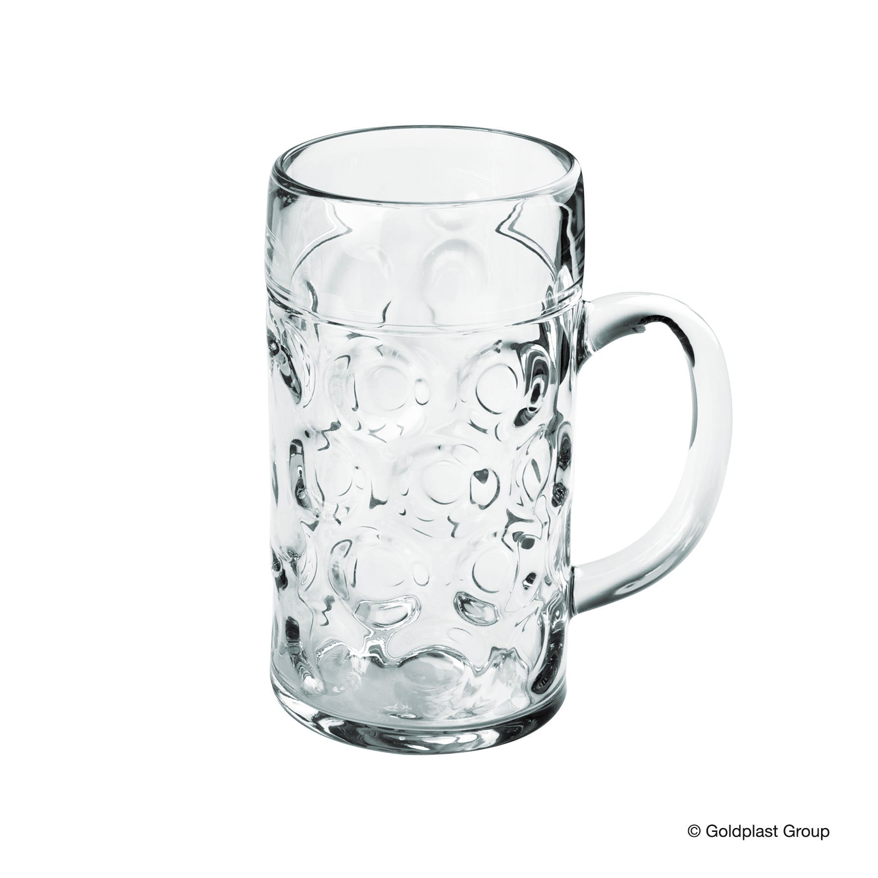 Brudsikre ølglas med hank 50 cl - Hård plast