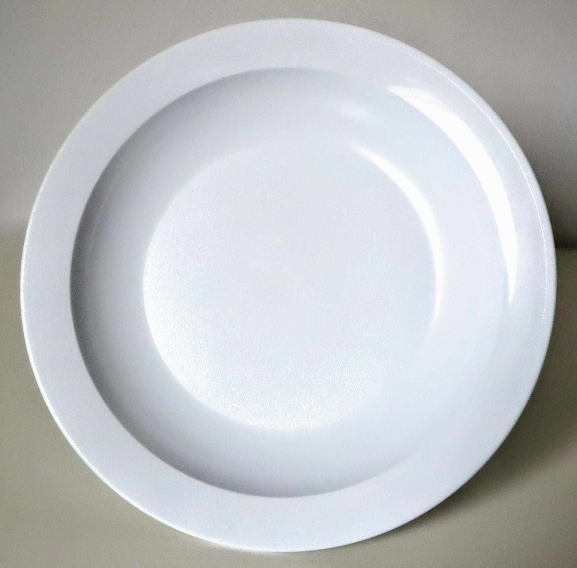 Brudsikker tallerken dyb Ø24 cm hvid
